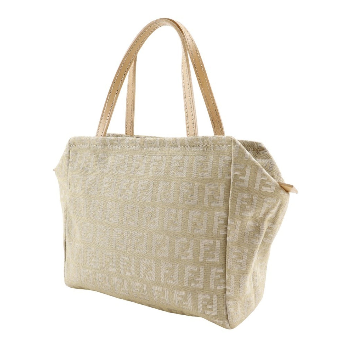 Fendi Zucca Beige Canvas Hand Bag