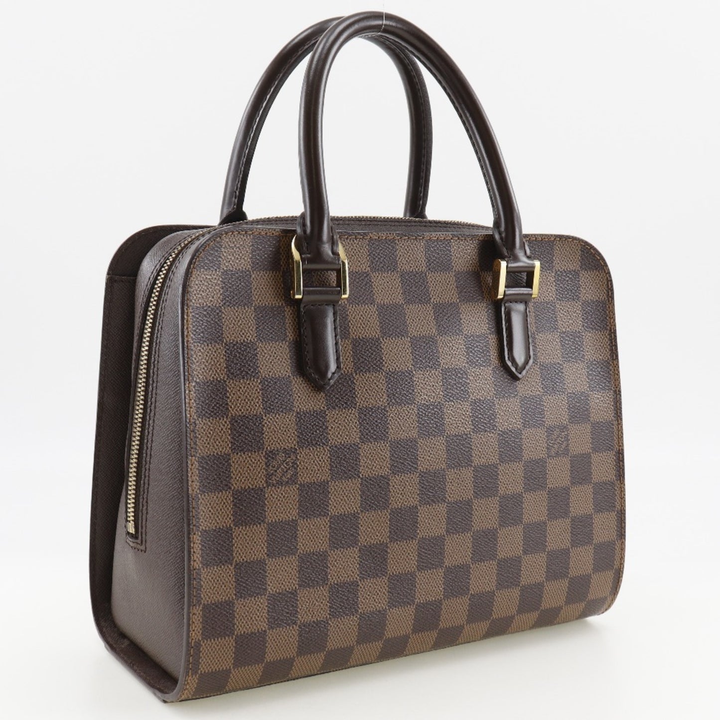 Louis Vuitton Triana Brown Canvas Hand Bag