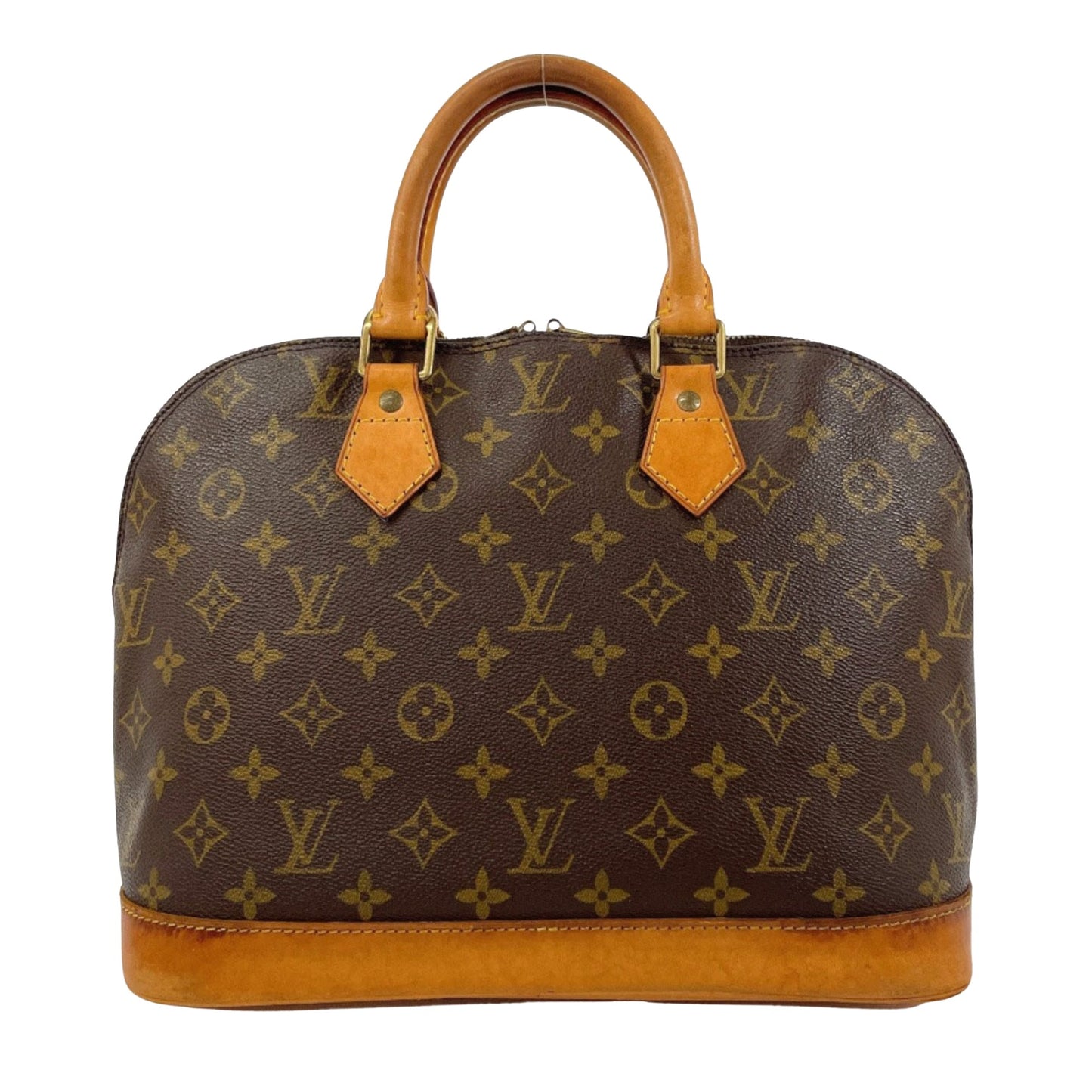 Louis Vuitton Alma Brown Canvas Hand Bag