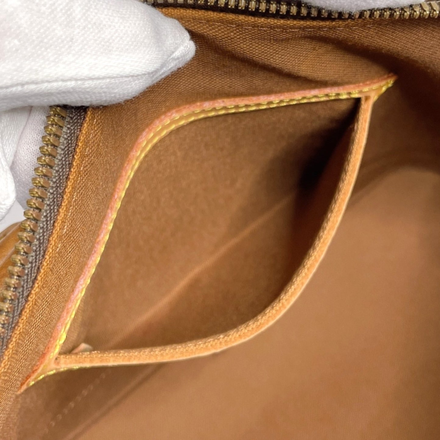 Louis Vuitton Alma Brown Canvas Hand Bag