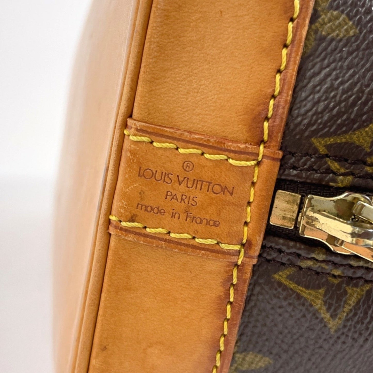 Louis Vuitton Alma Brown Canvas Hand Bag