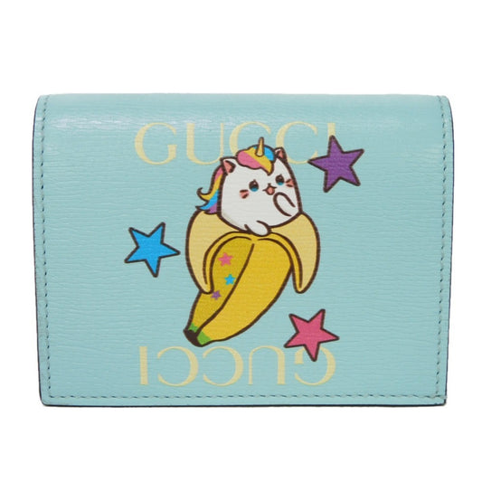 Gucci Blue Leather Wallet Accessories