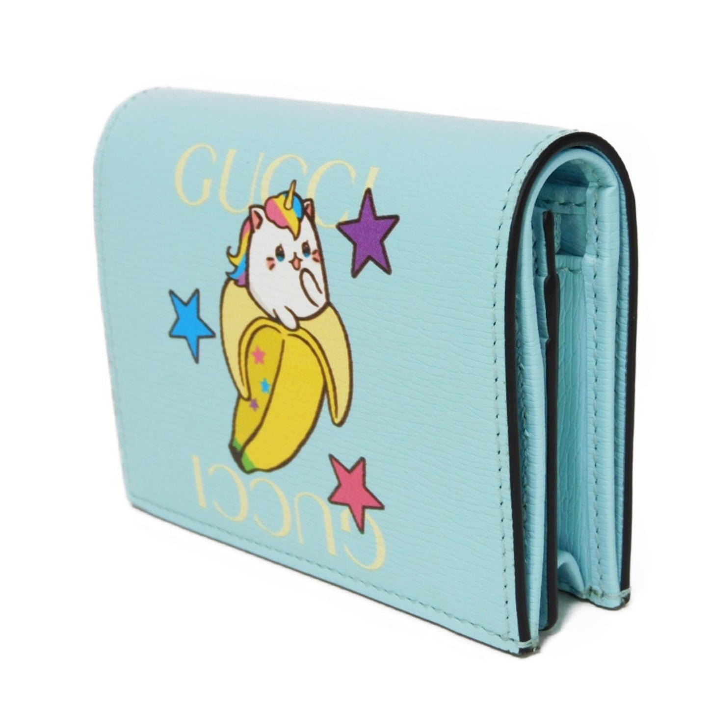 Gucci Blue Leather Wallet Accessories