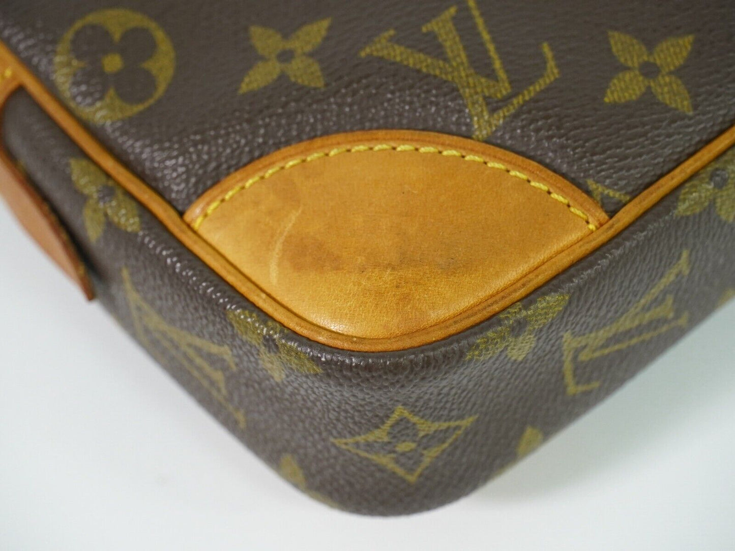 Louis Vuitton Marly Brown Canvas Clutch Bag