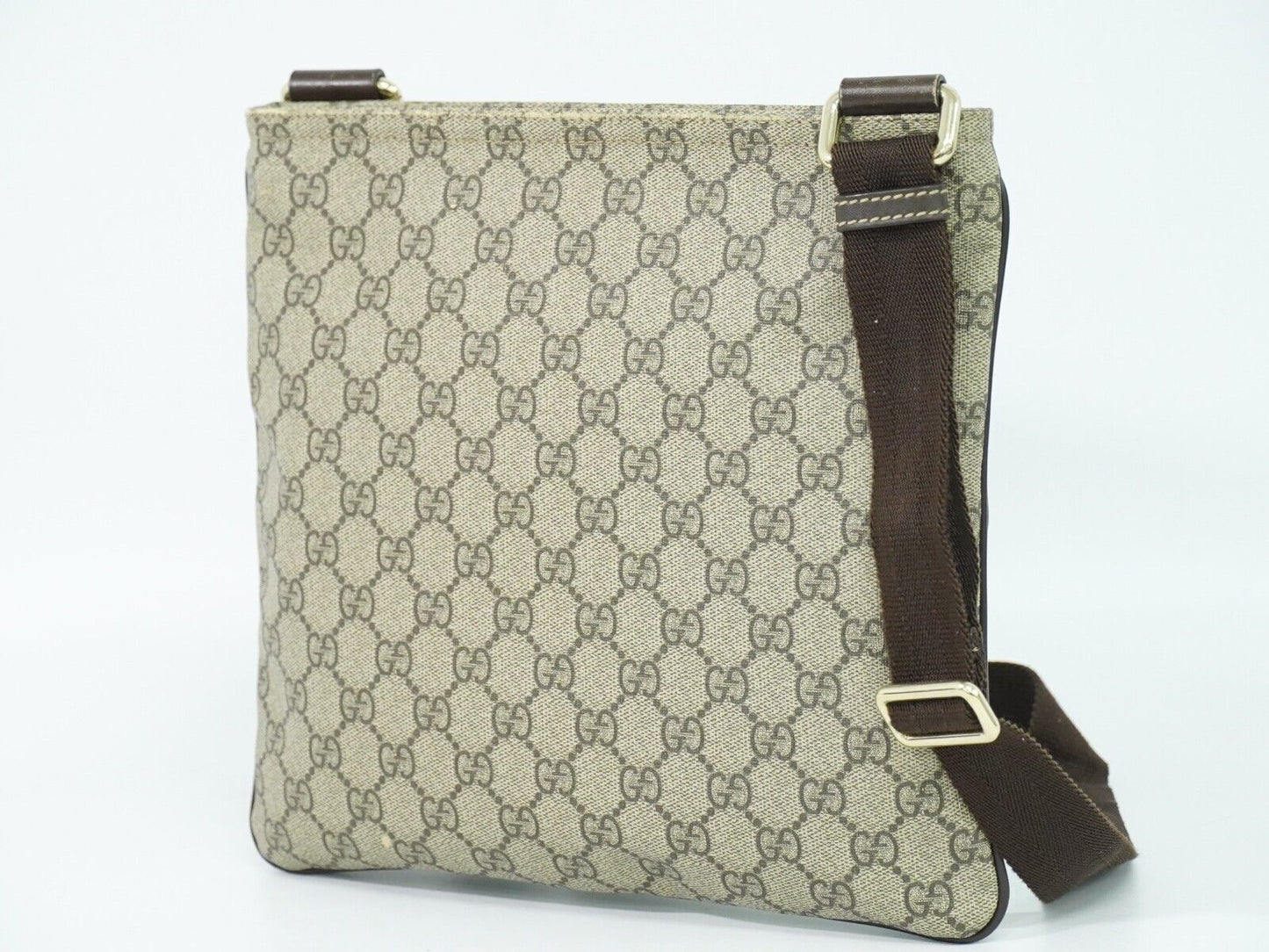 Gucci Supreme GG Beige Canvas Shoulder Bag