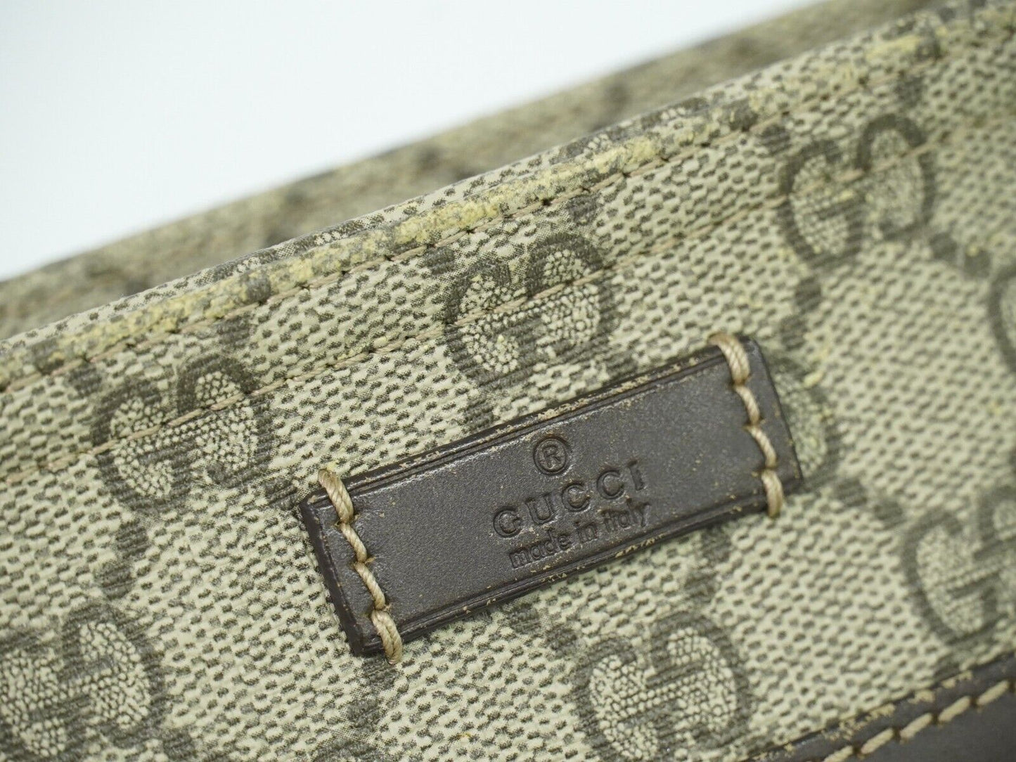 Gucci Supreme GG Beige Canvas Shoulder Bag