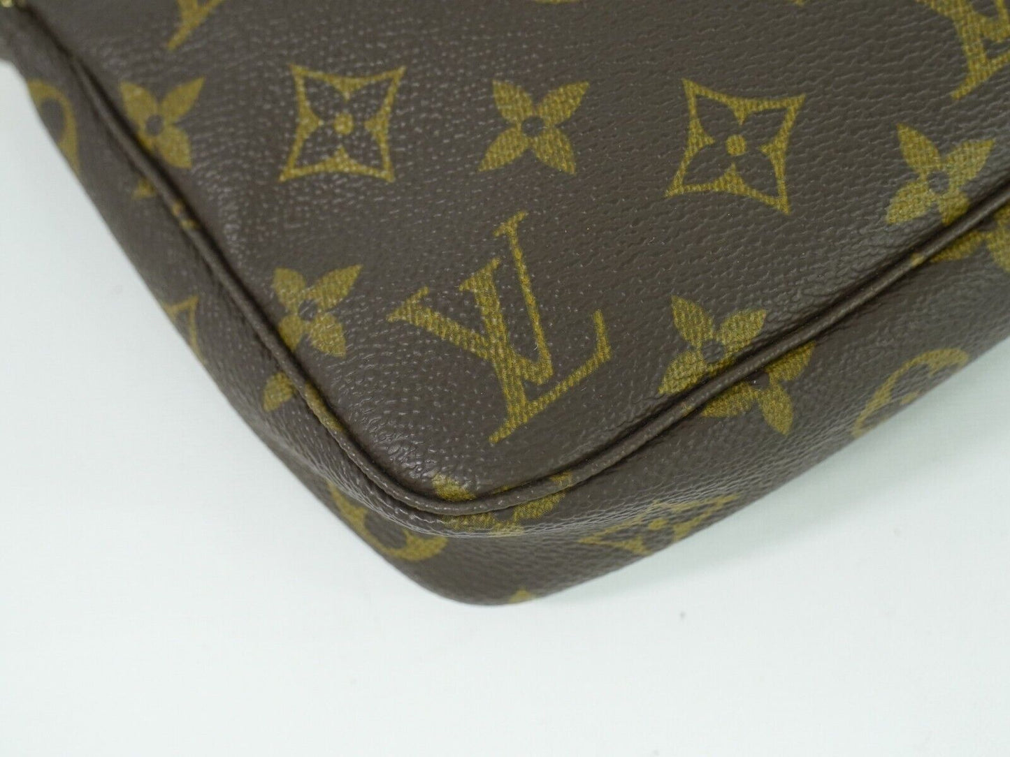 Louis Vuitton Pochette Accessoire Brown Canvas Clutch Bag