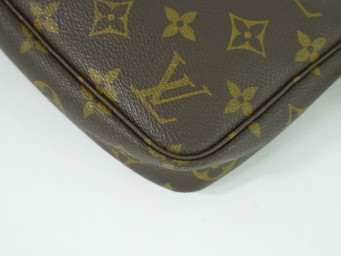 Louis Vuitton Pochette Accessoire Brown Canvas Clutch Bag