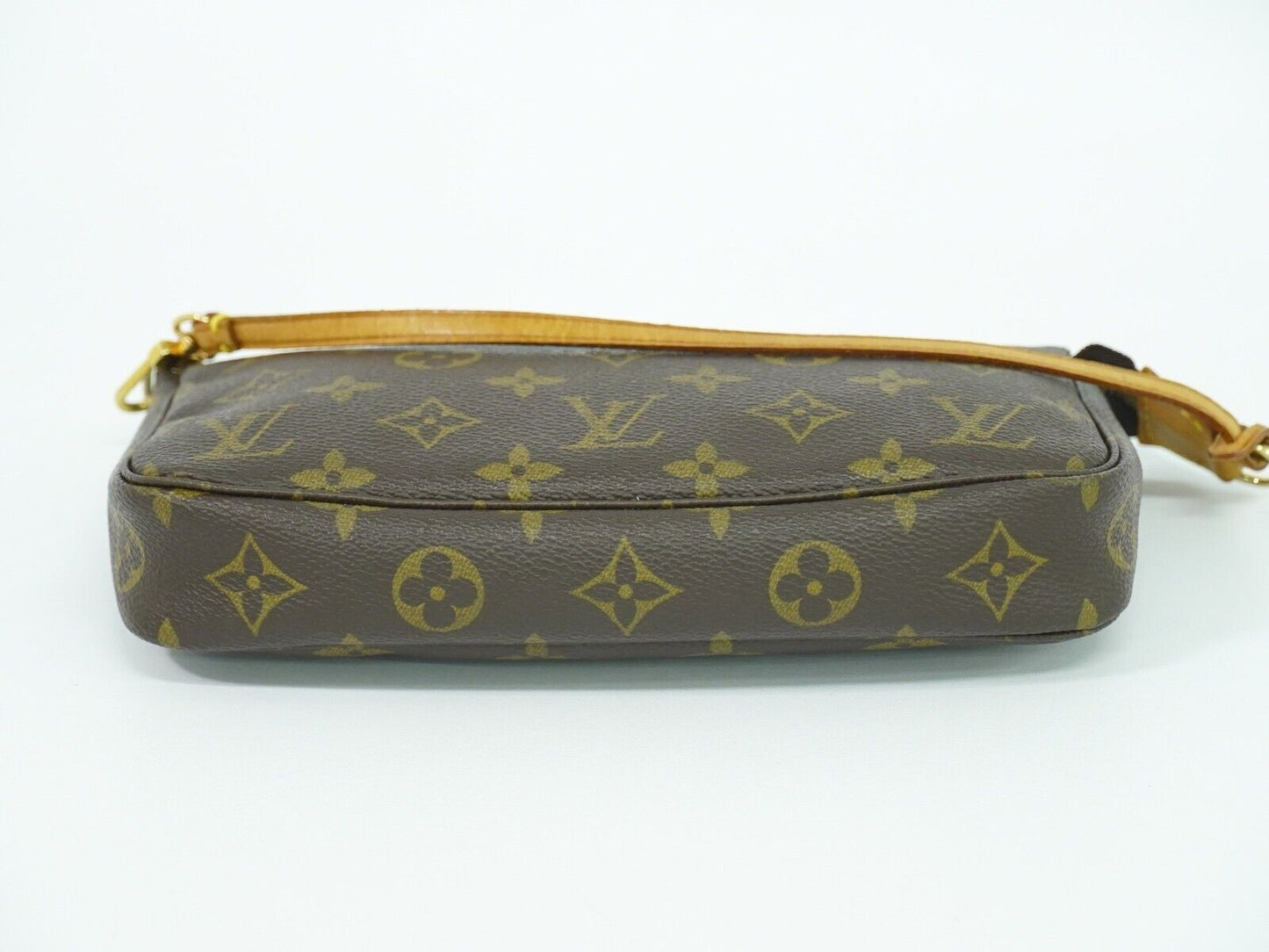 Louis Vuitton Pochette Accessoire Brown Canvas Clutch Bag