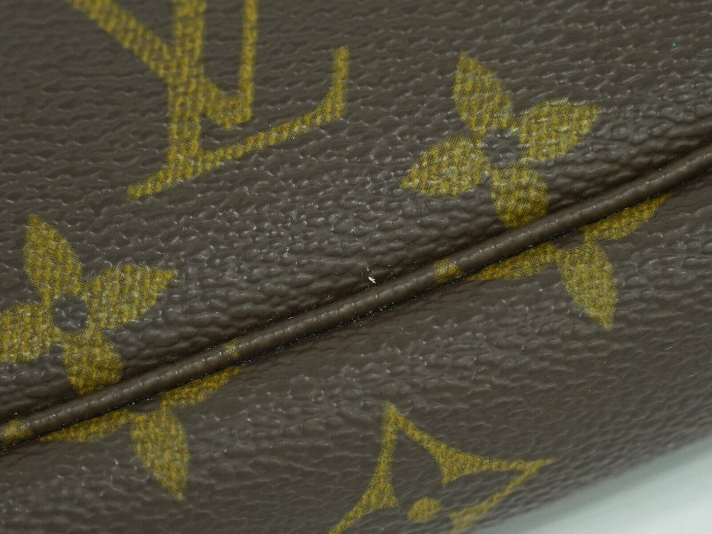 Louis Vuitton Pochette Accessoire Brown Canvas Clutch Bag