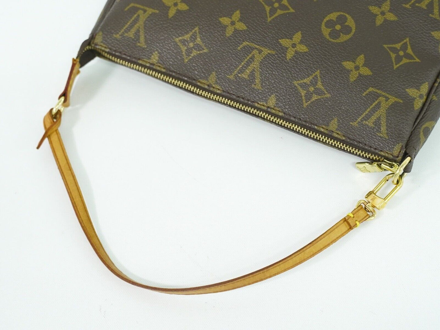 Louis Vuitton Pochette Accessoire Brown Canvas Clutch Bag