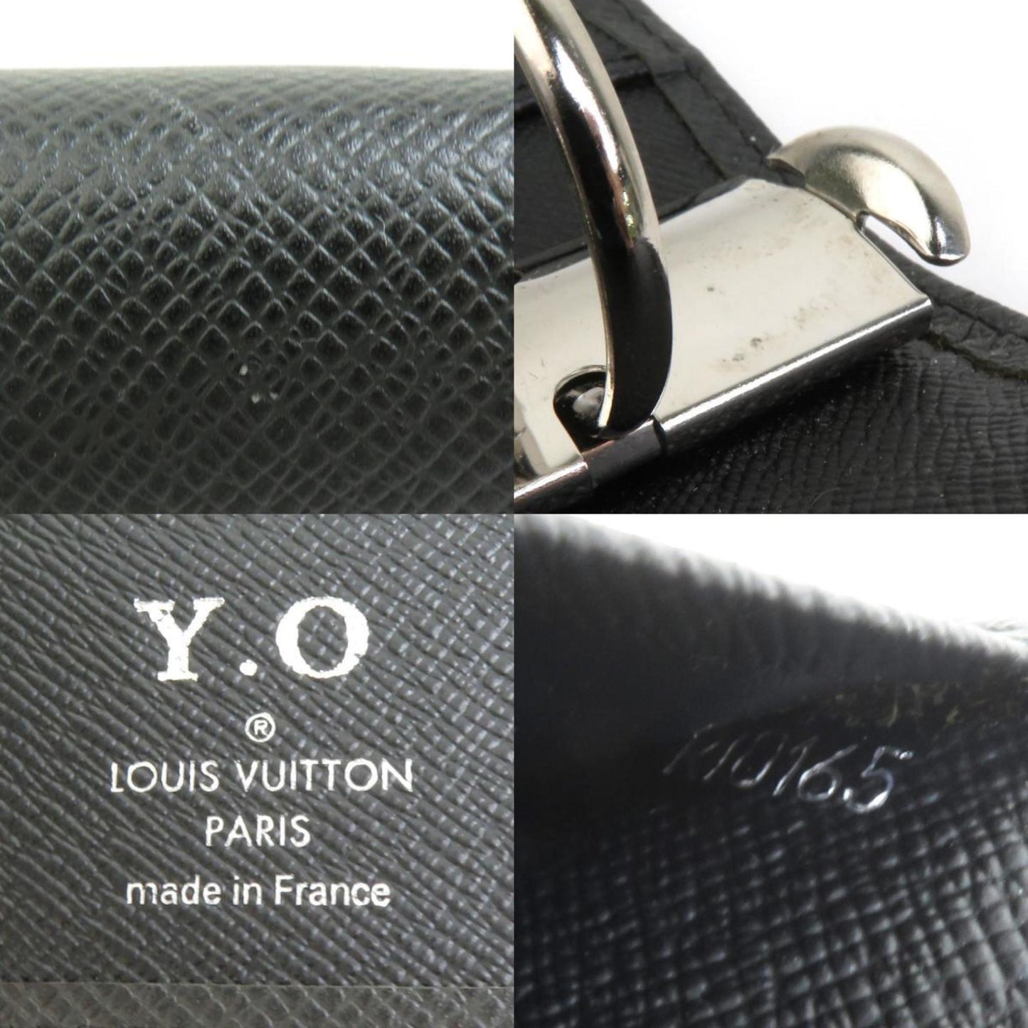 Louis Vuitton Agenda MM Black Leather Wallet Accessories