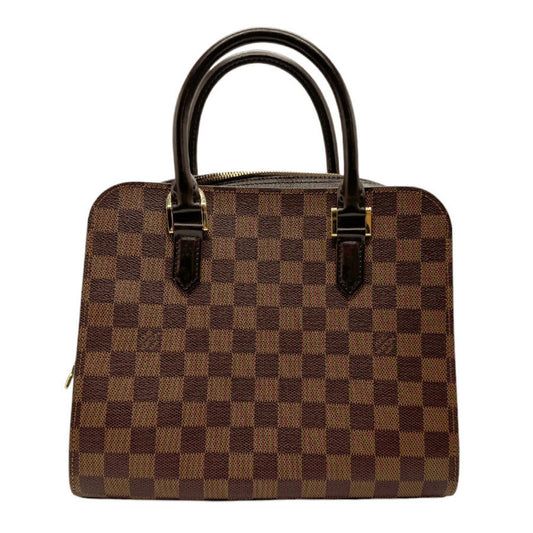 Louis Vuitton Triana Brown Canvas Hand Bag