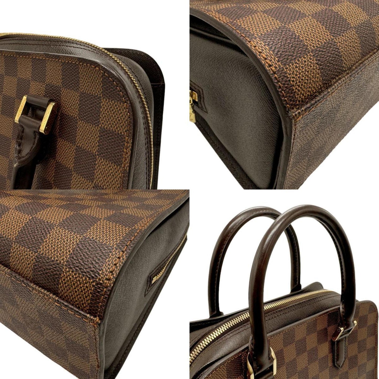 Louis Vuitton Triana Brown Canvas Hand Bag