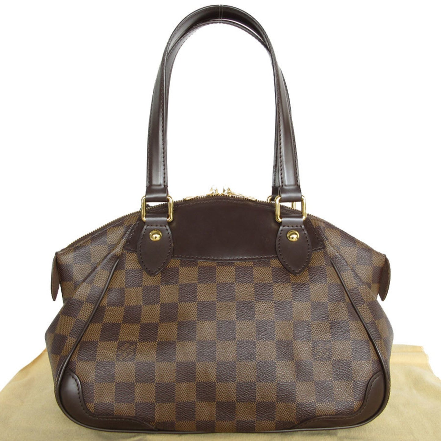 Louis Vuitton Verona Brown Canvas Hand Bag