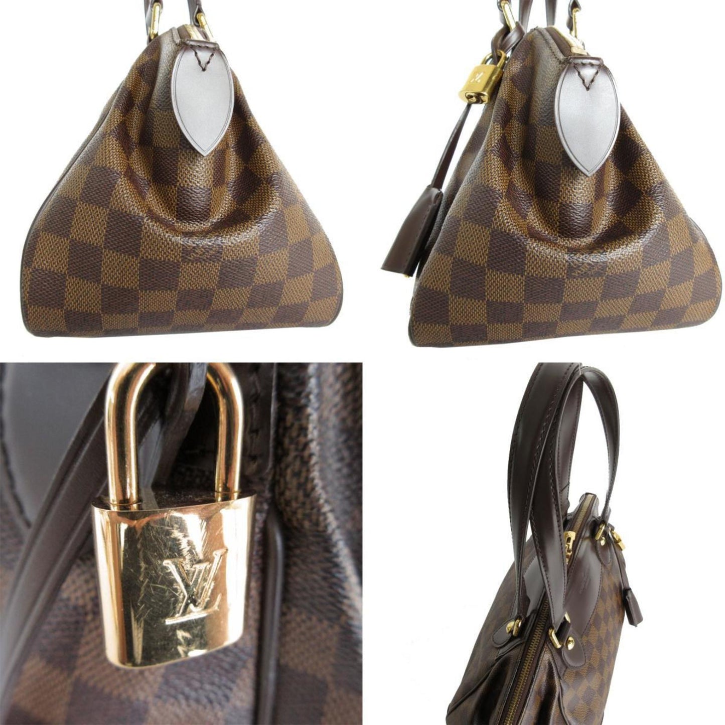 Louis Vuitton Verona Brown Canvas Hand Bag