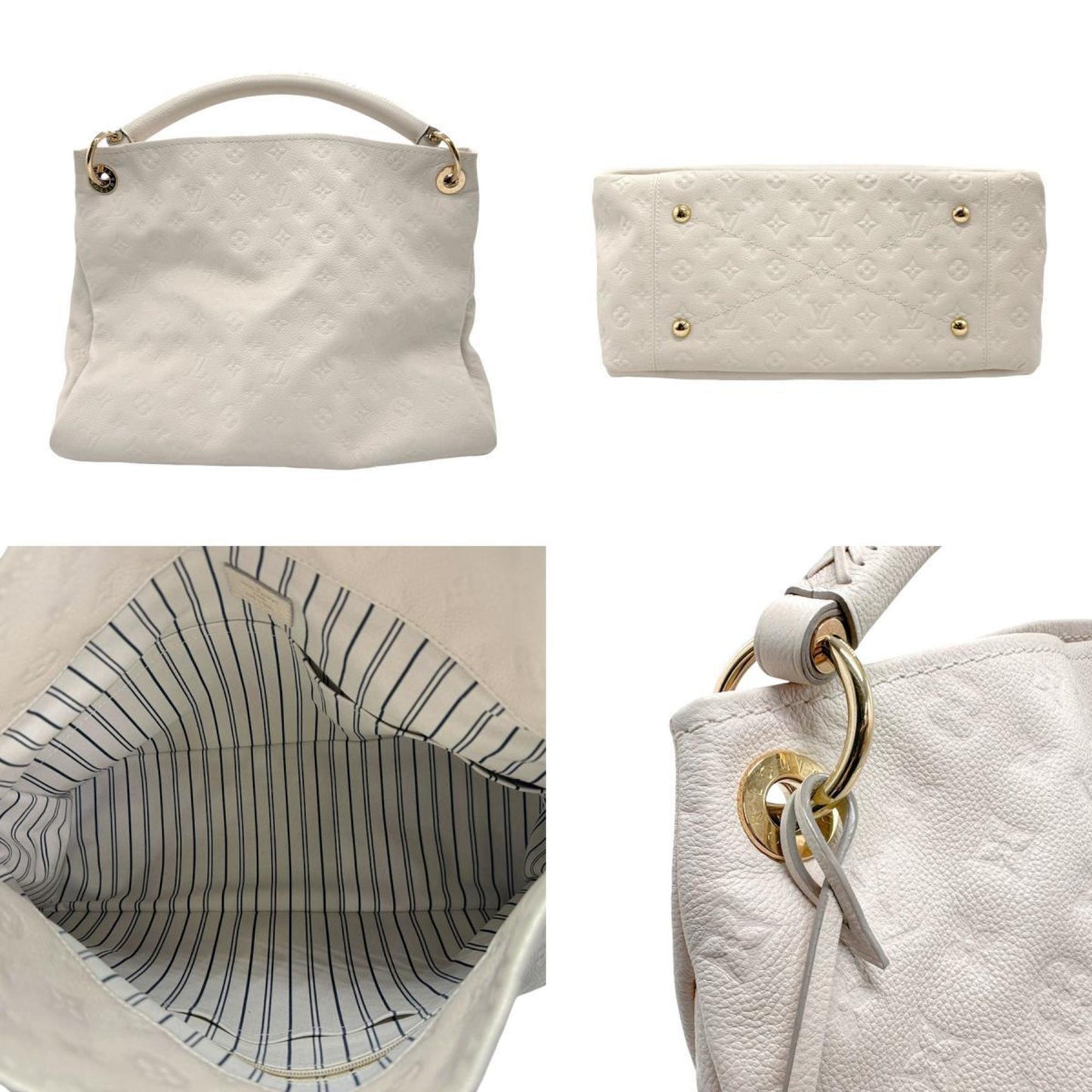 Louis Vuitton Artsy White Leather Shoulder Bag