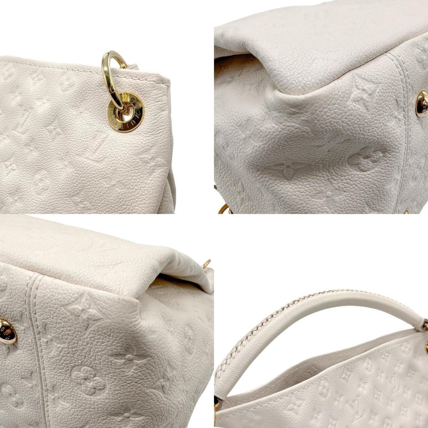 Louis Vuitton Artsy White Leather Shoulder Bag