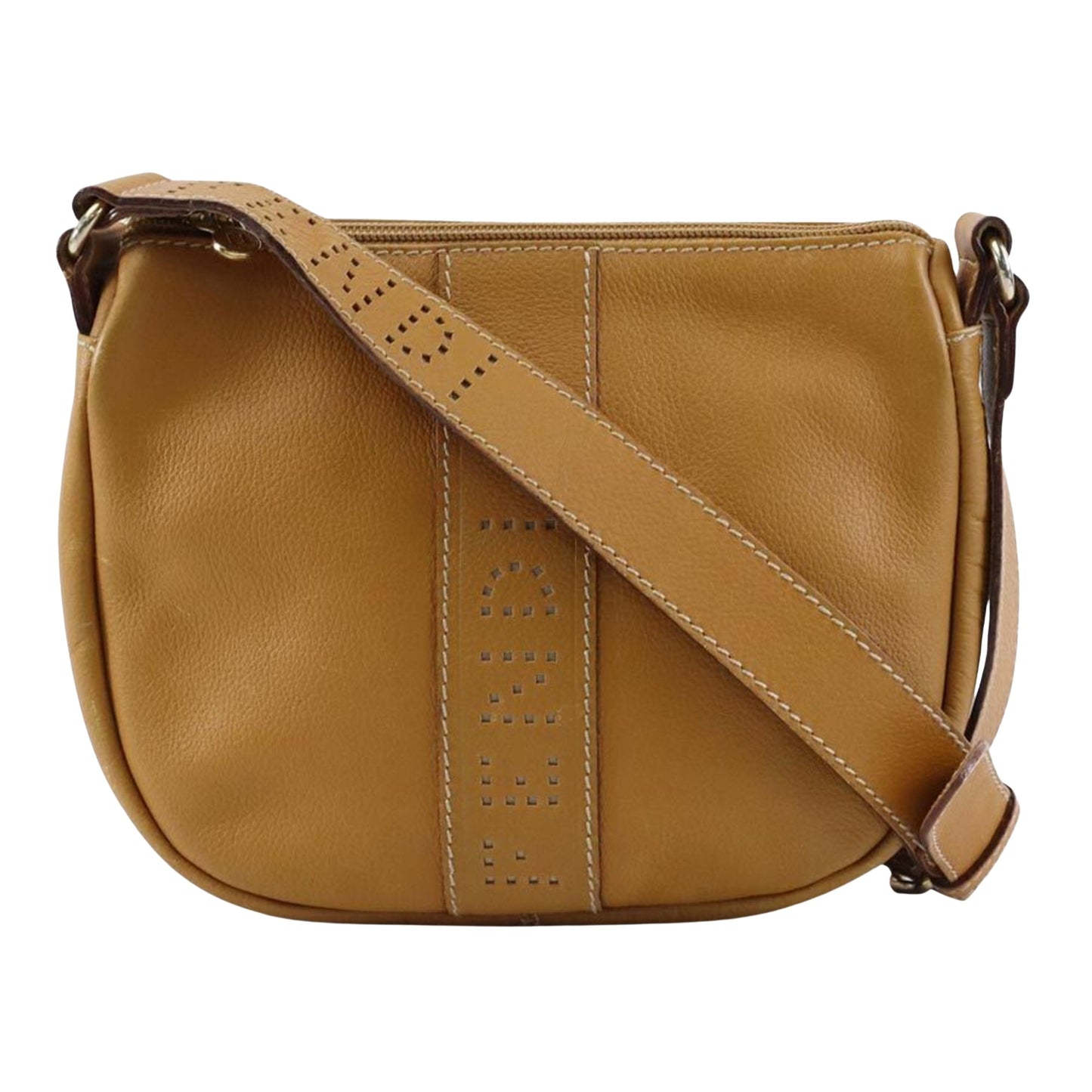 Fendi Selleria Brown Leather Shoulder Bag