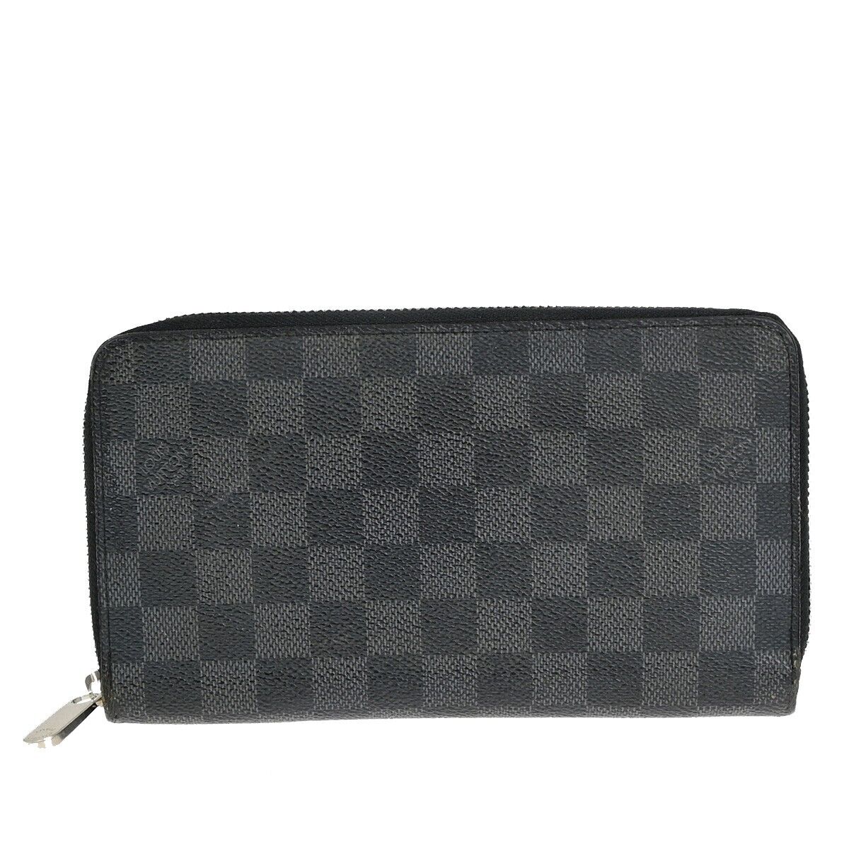 Louis Vuitton Zippy organizer Black Canvas Wallet Accessories