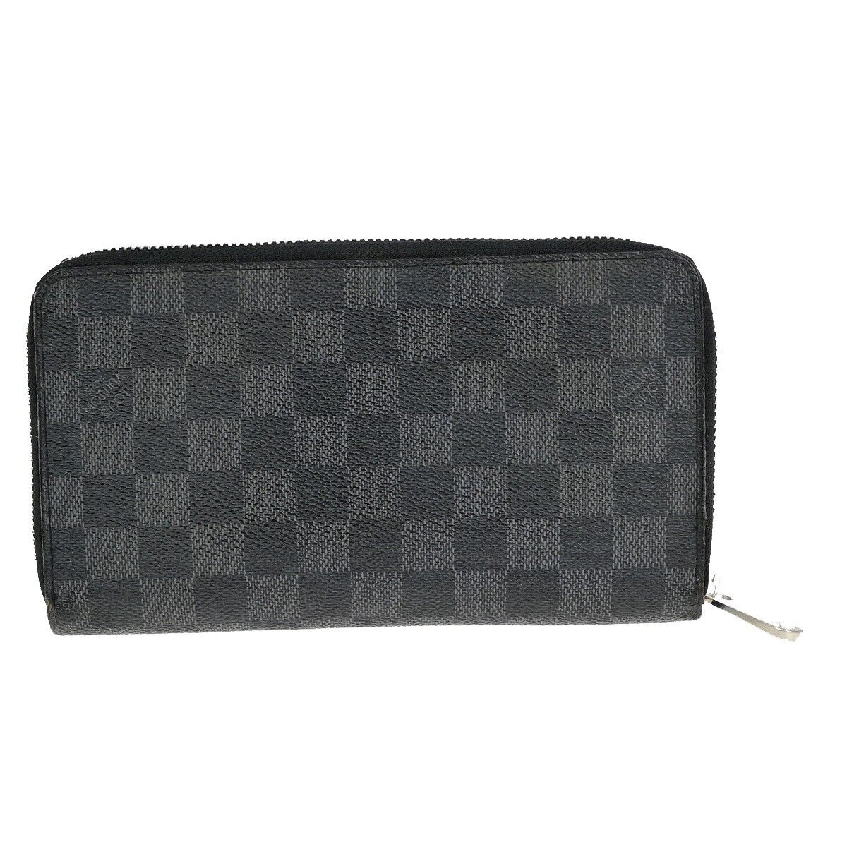 Louis Vuitton Zippy organizer Black Canvas Wallet Accessories