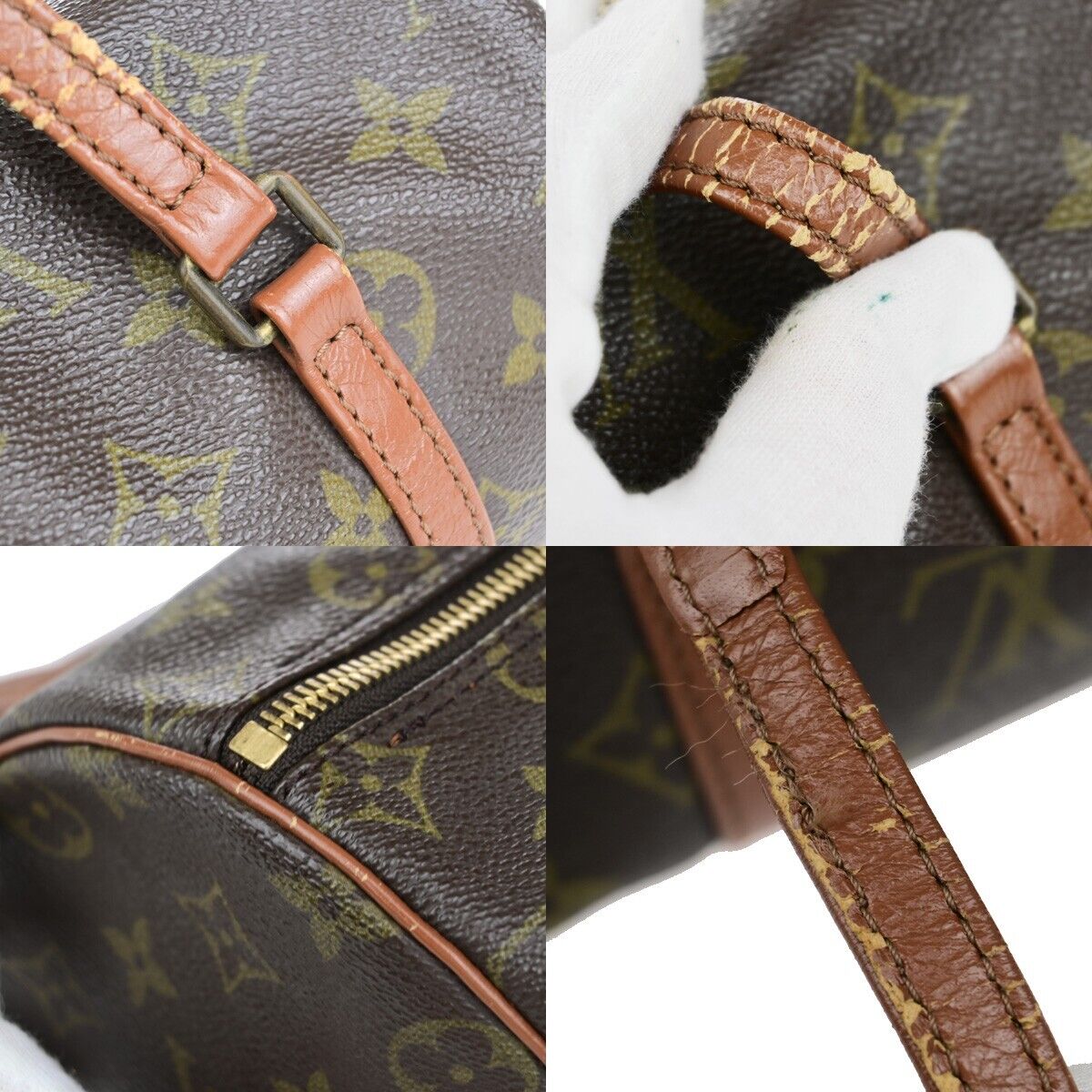 Louis Vuitton Papillon 26 Brown Canvas Hand Bag