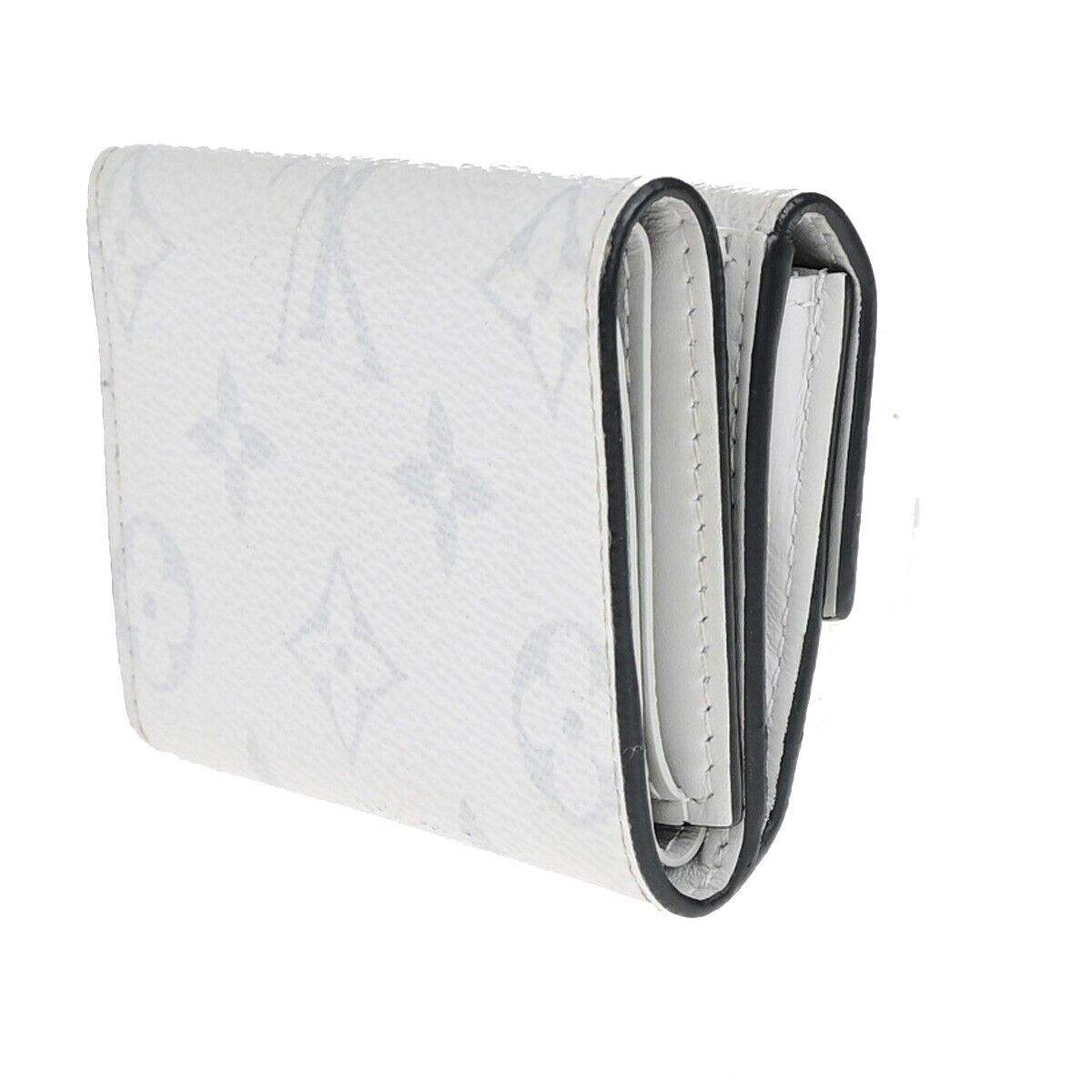 Louis Vuitton Compact zip Grey Leather Wallet Accessories