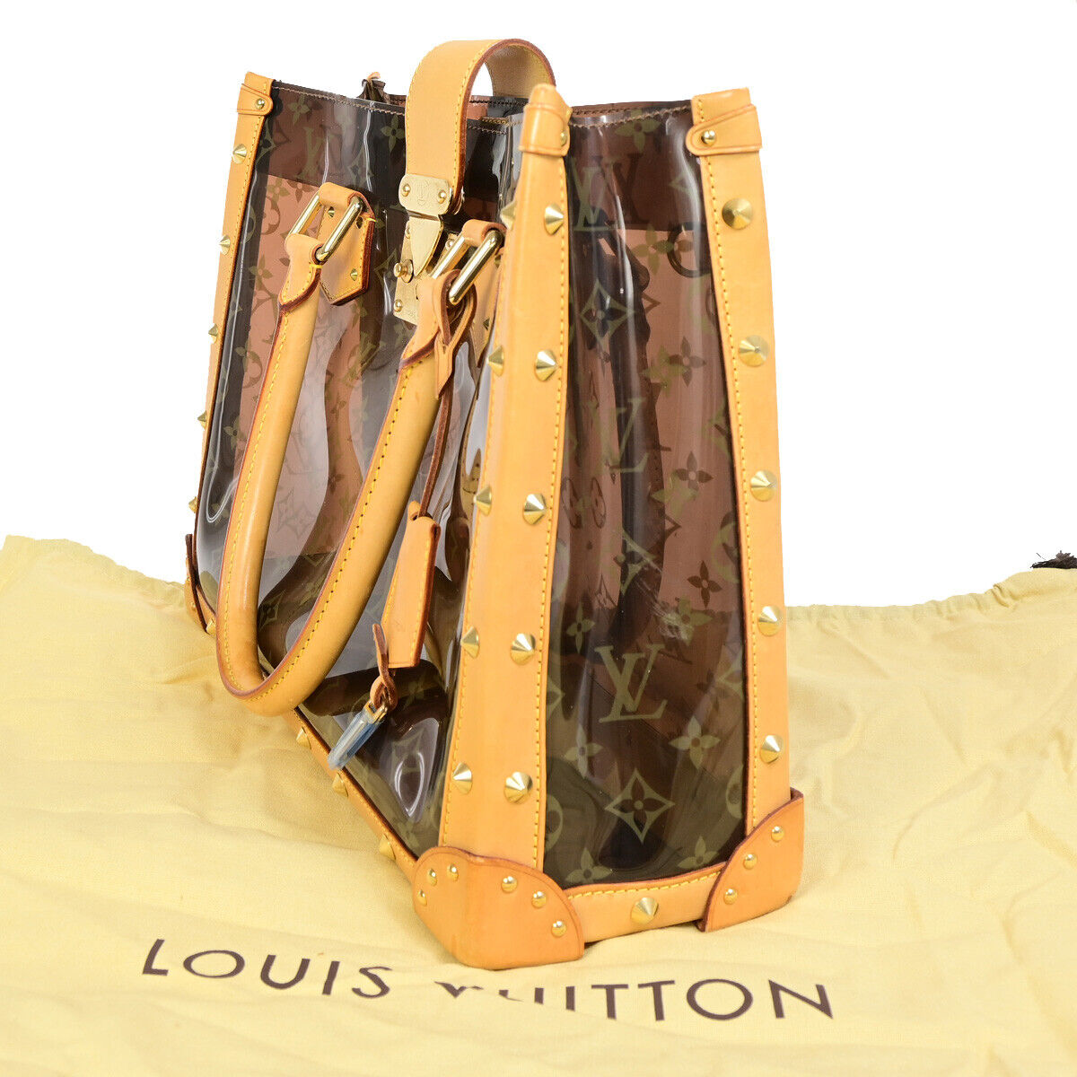 Louis Vuitton Ambre Brown Plastic Hand Bag