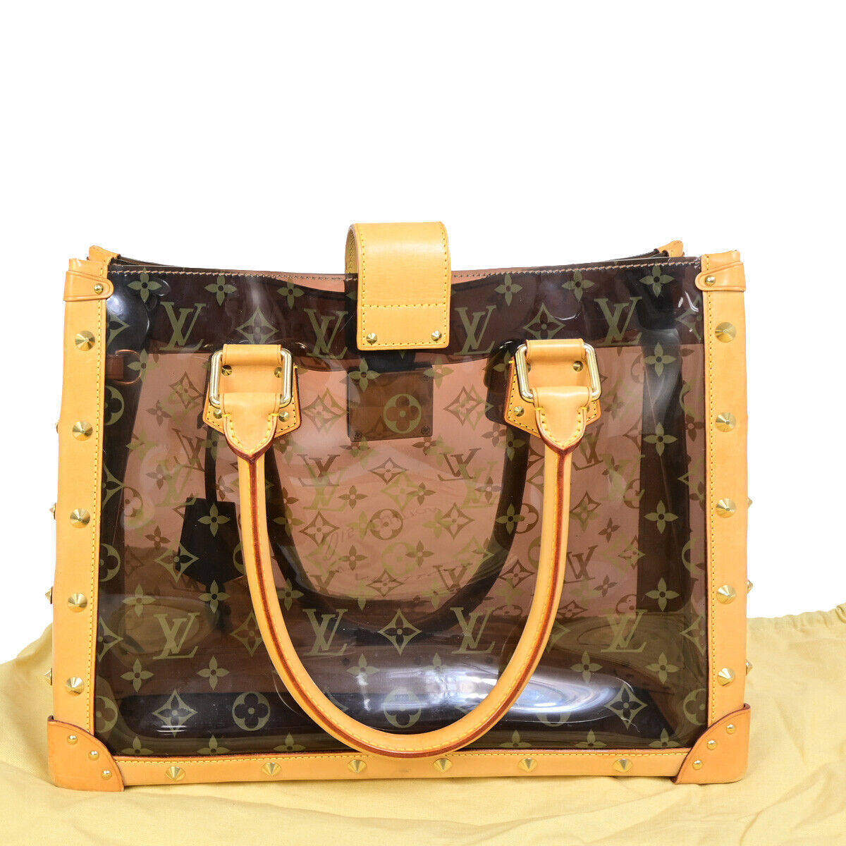 Louis Vuitton Ambre Brown Plastic Hand Bag