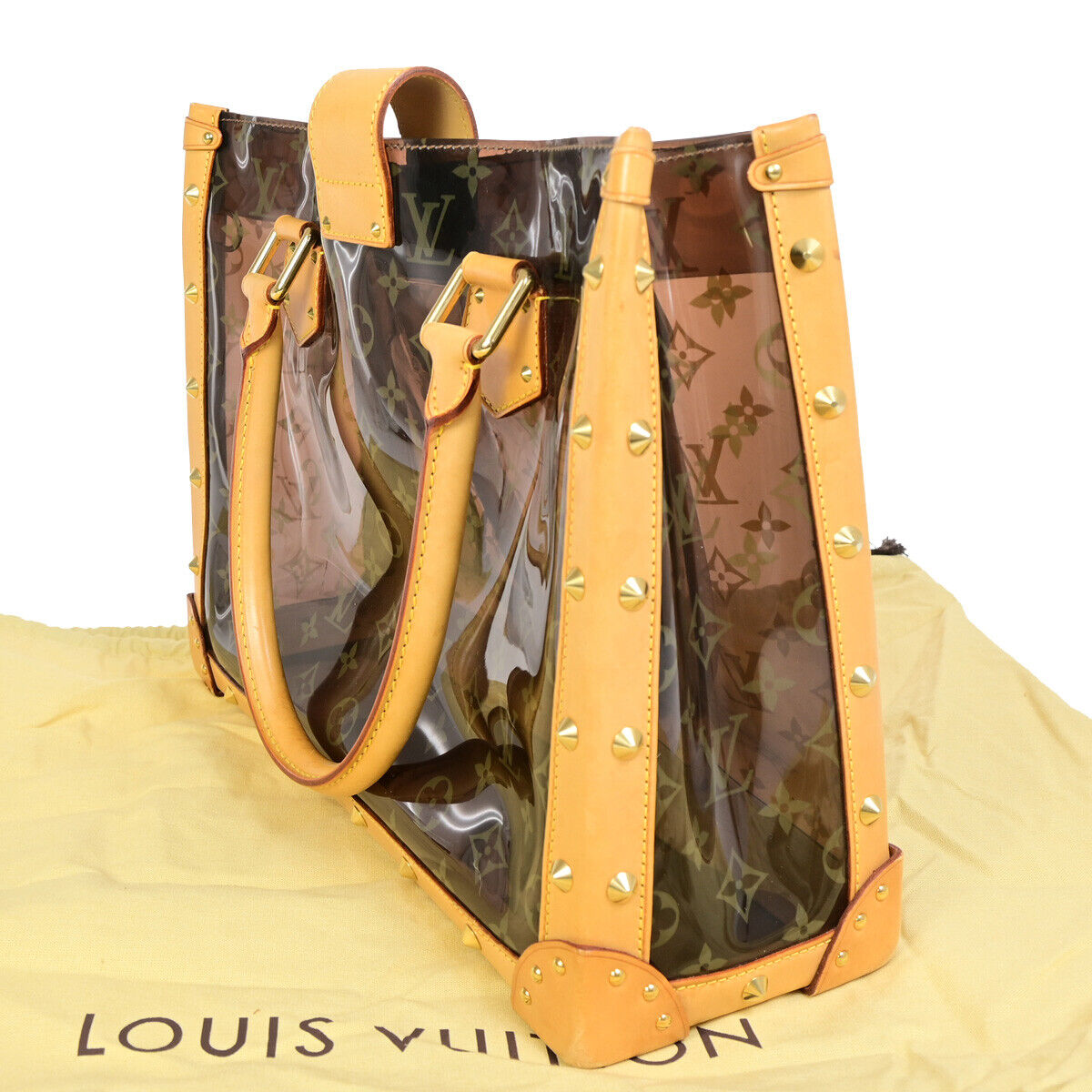 Louis Vuitton Ambre Brown Plastic Hand Bag