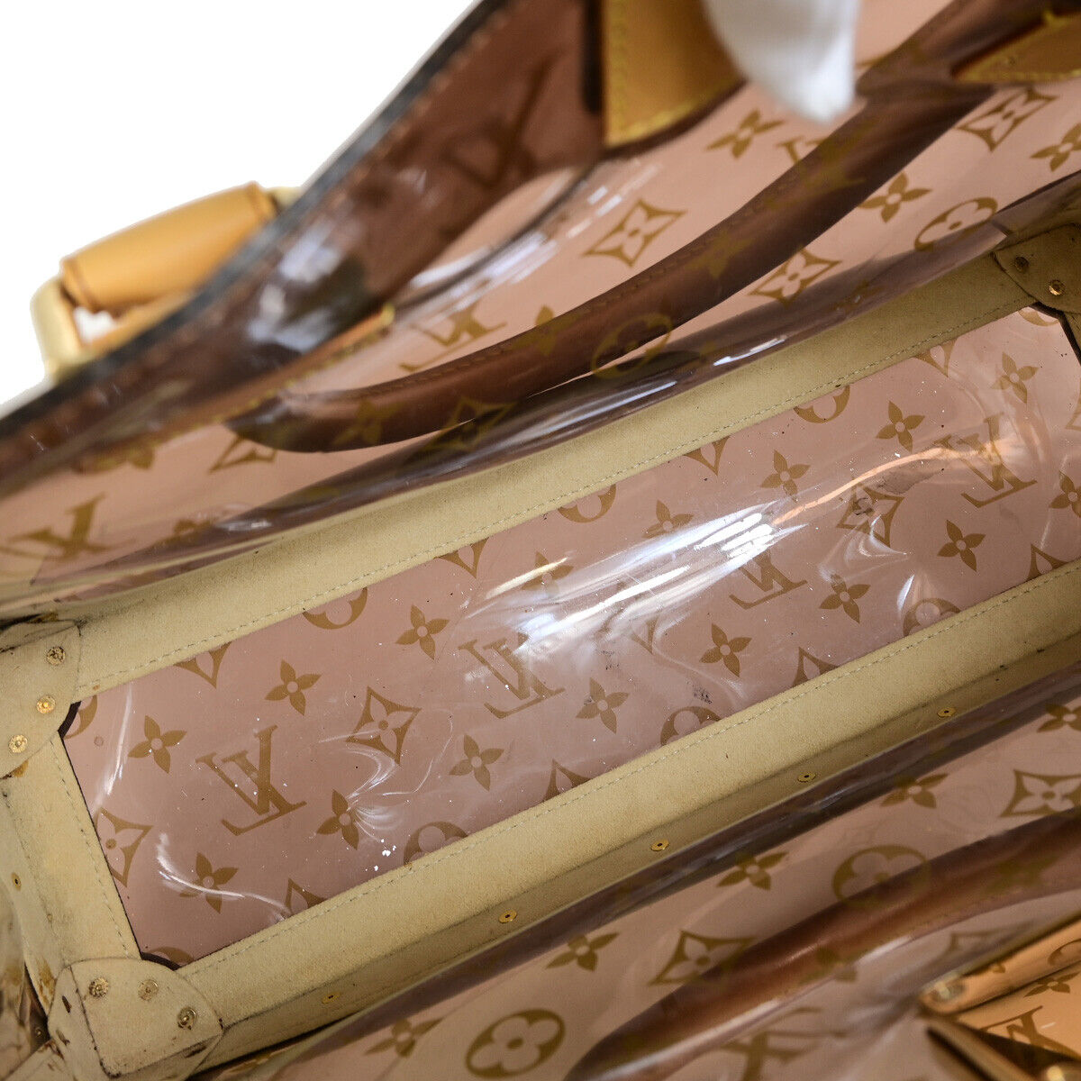 Louis Vuitton Ambre Brown Plastic Hand Bag