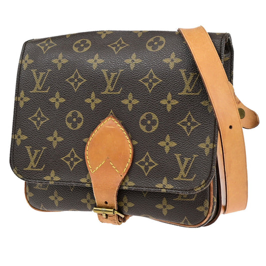 Louis Vuitton Cartouchiere Brown Canvas Shoulder Bag