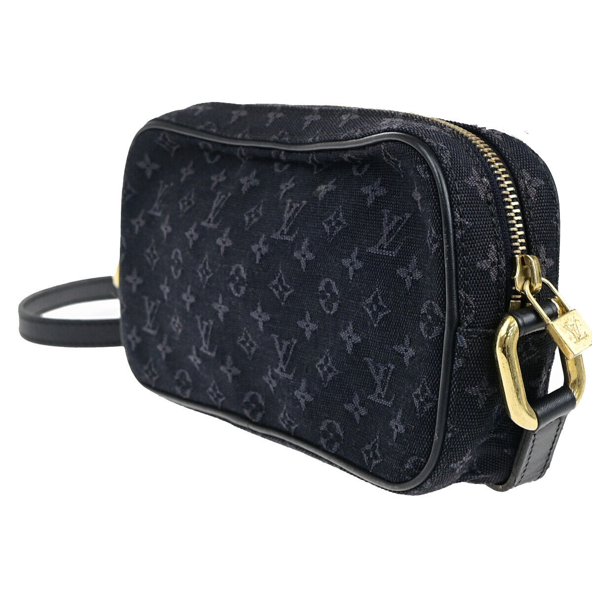 Louis Vuitton Juliette Black Canvas Shoulder Bag