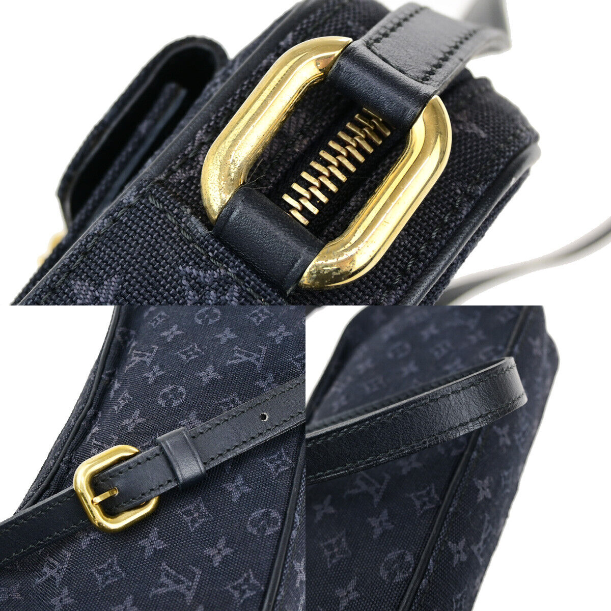 Louis Vuitton Juliette Black Canvas Shoulder Bag