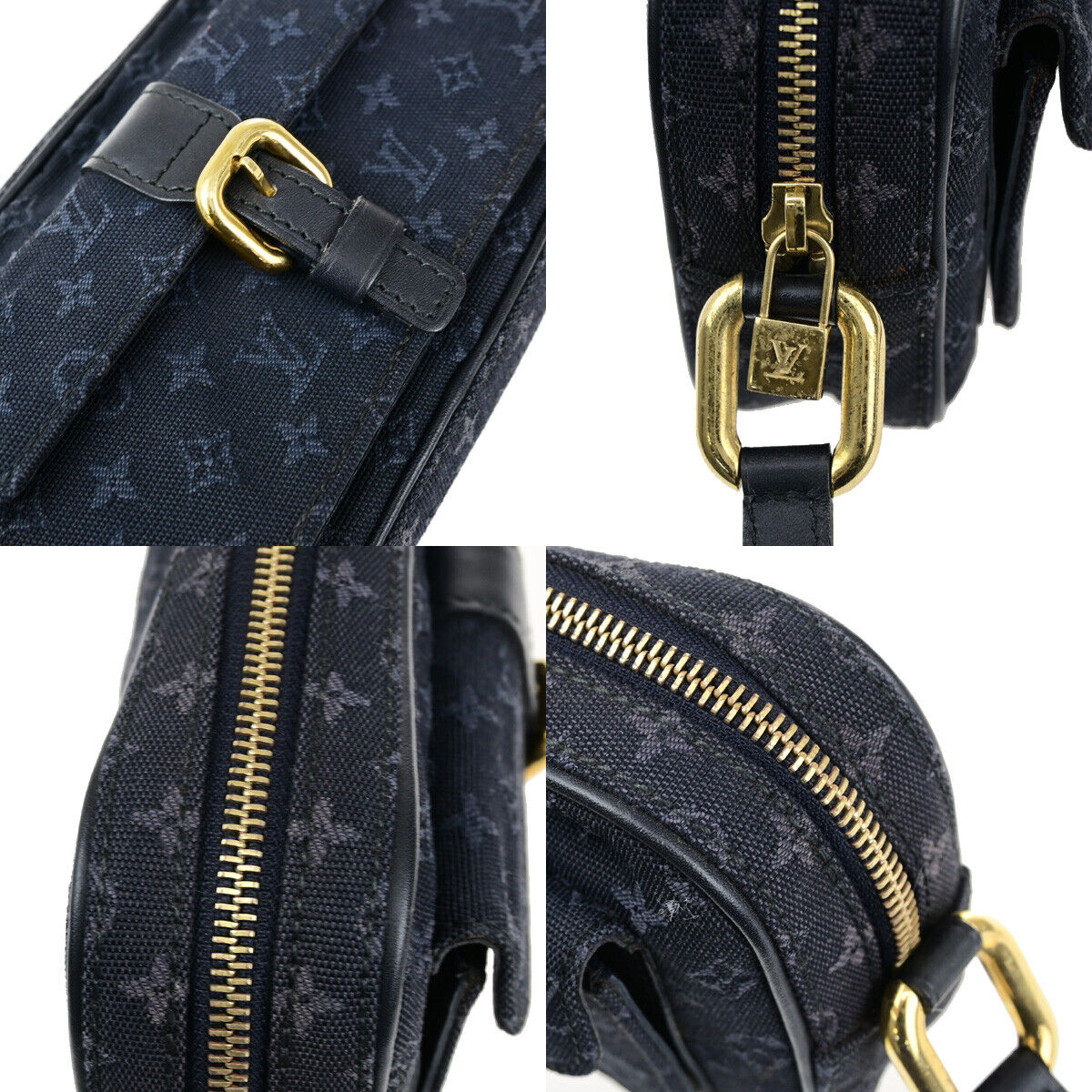 Louis Vuitton Juliette Black Canvas Shoulder Bag