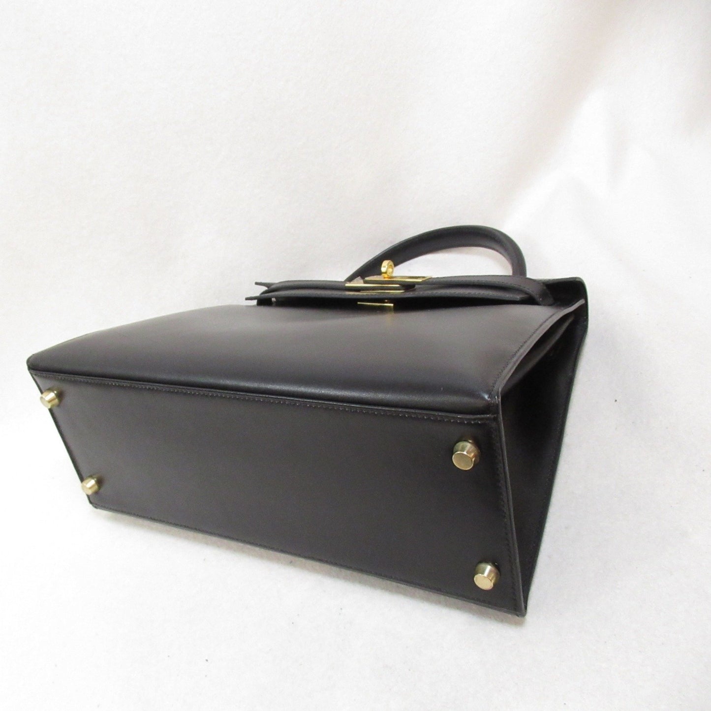 Hermès Kelly 28 Black Leather Hand Bag