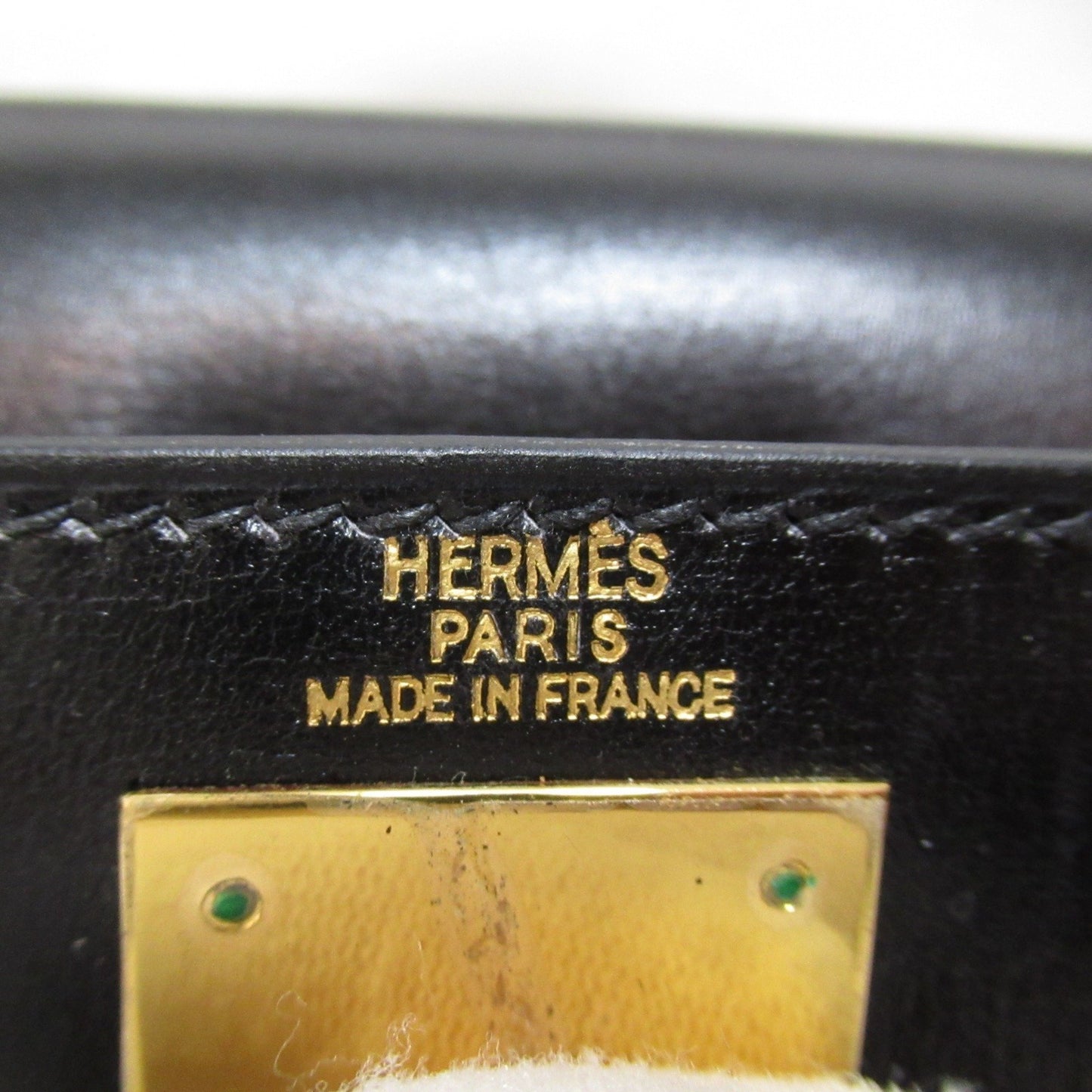 Hermès Kelly 28 Black Leather Hand Bag