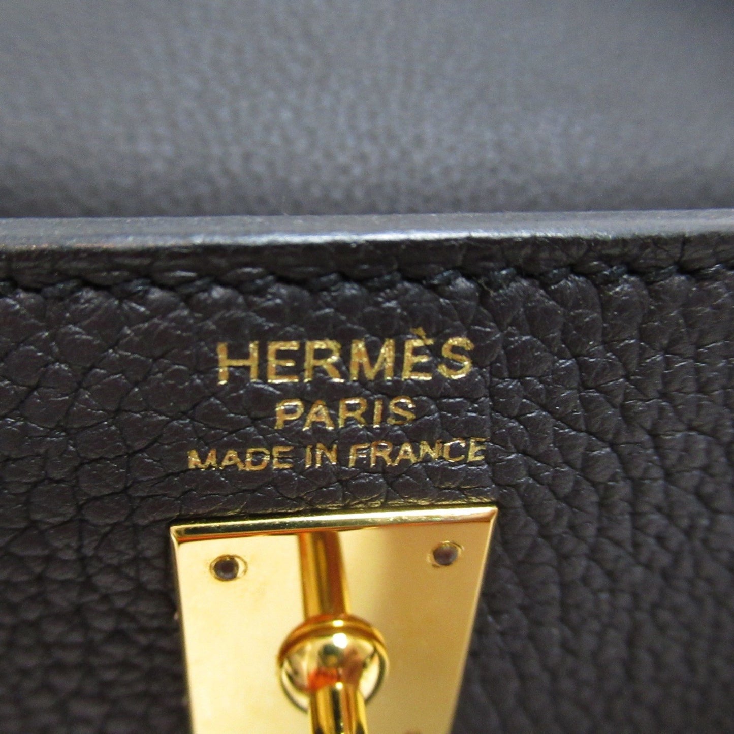 Hermès Kelly 25 Black Leather Hand Bag