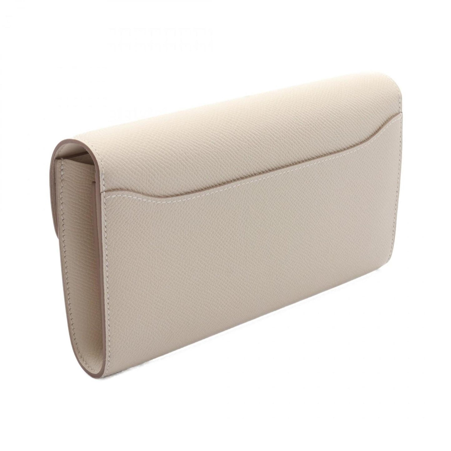 Hermès Constance Ecru Leather Clutch Bag