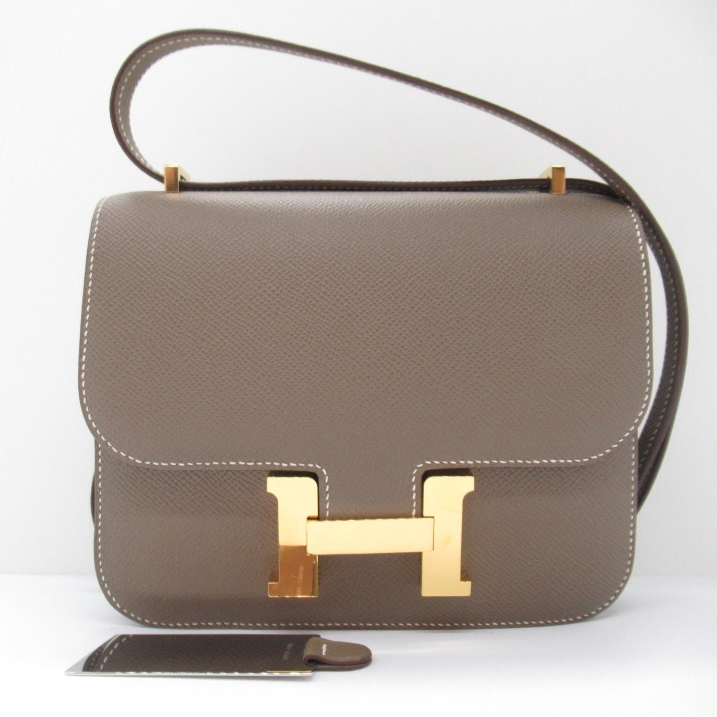 Hermès Constance Brown Leather Shoulder Bag