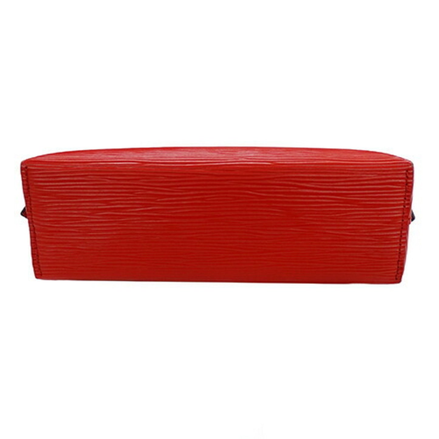 Louis Vuitton Cosmetic Pouch Red Leather Clutch Bag