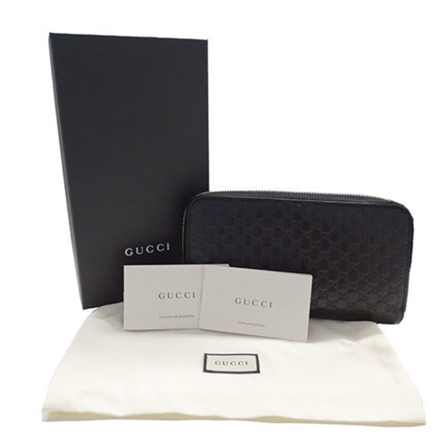 Gucci Porte feuille bifold Navy Leather Wallet Accessories