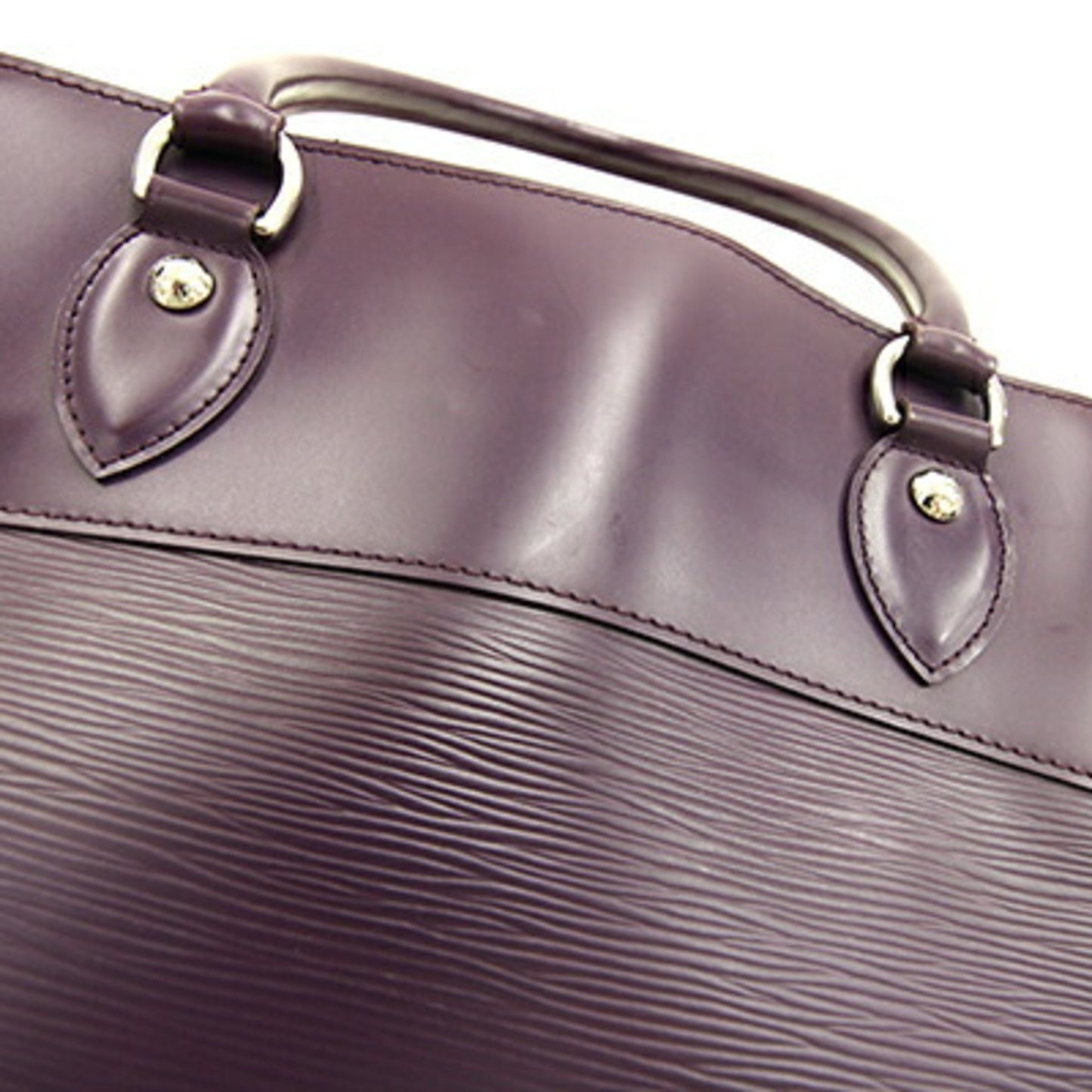 Louis Vuitton Passy Purple Leather Tote Bag