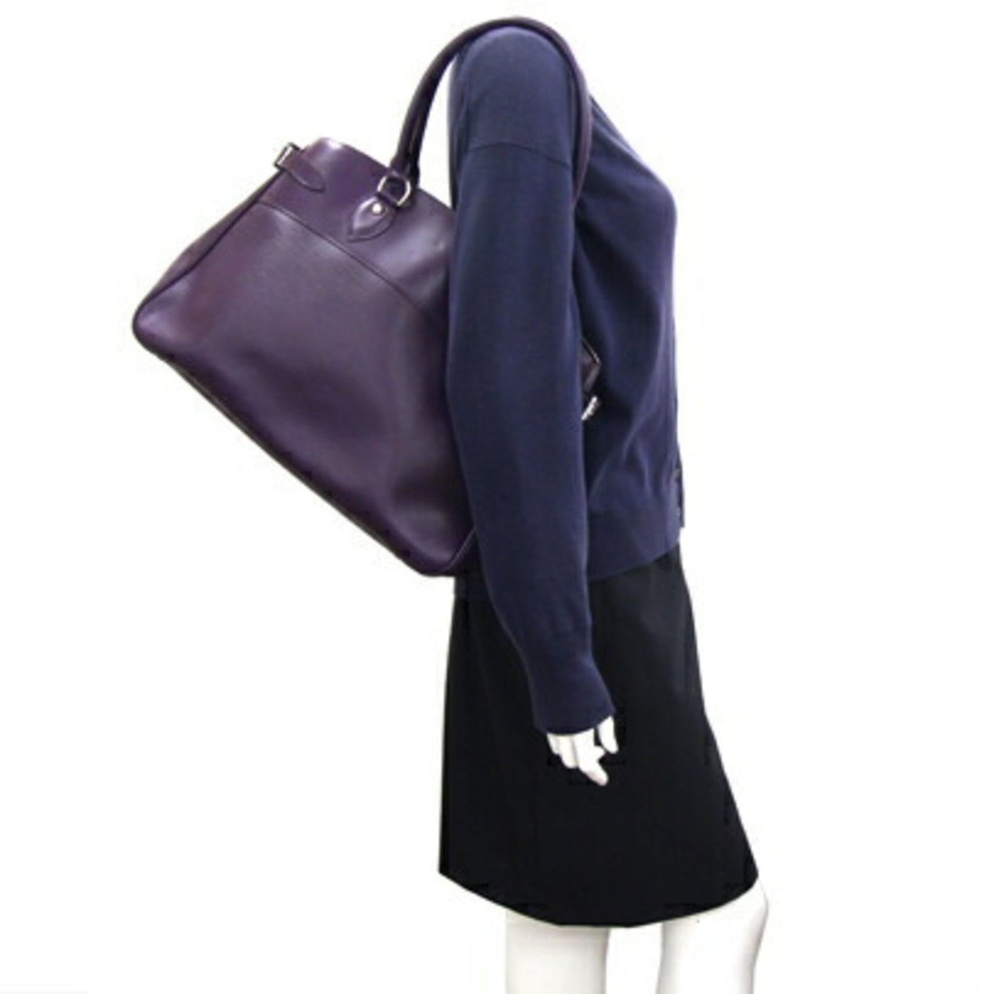 Louis Vuitton Passy Purple Leather Tote Bag