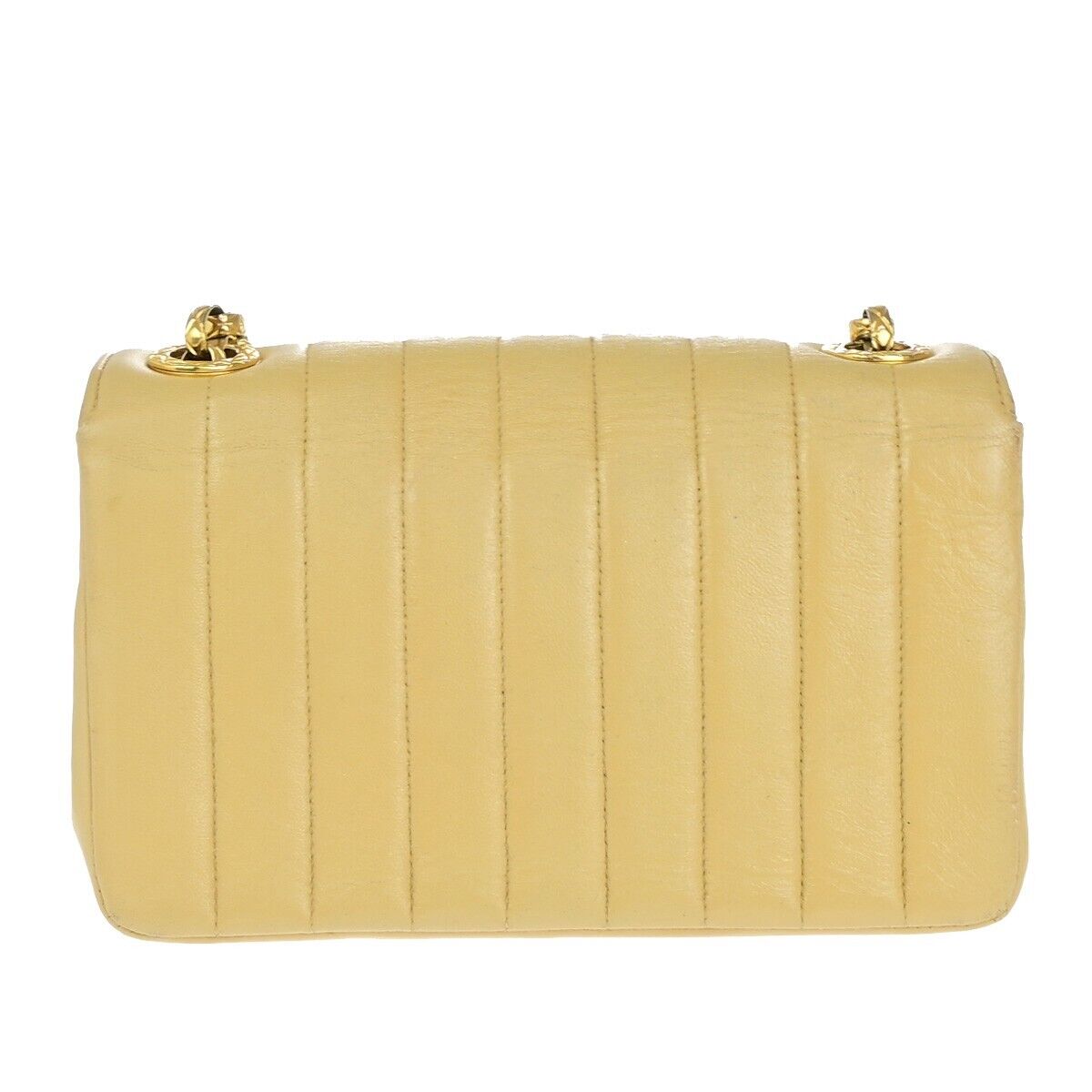 Chanel Mademoiselle Beige Leather Shoulder Bag