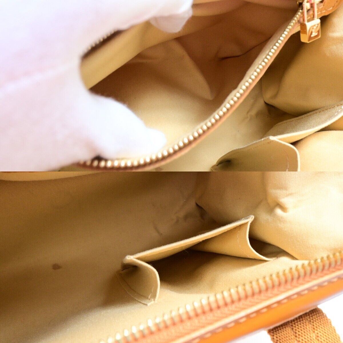 Louis Vuitton Joséphine Beige Canvas Hand Bag