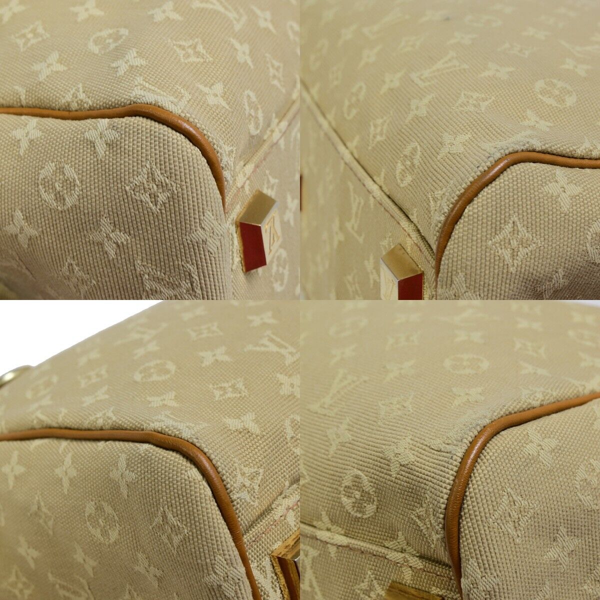 Louis Vuitton Joséphine Beige Canvas Hand Bag