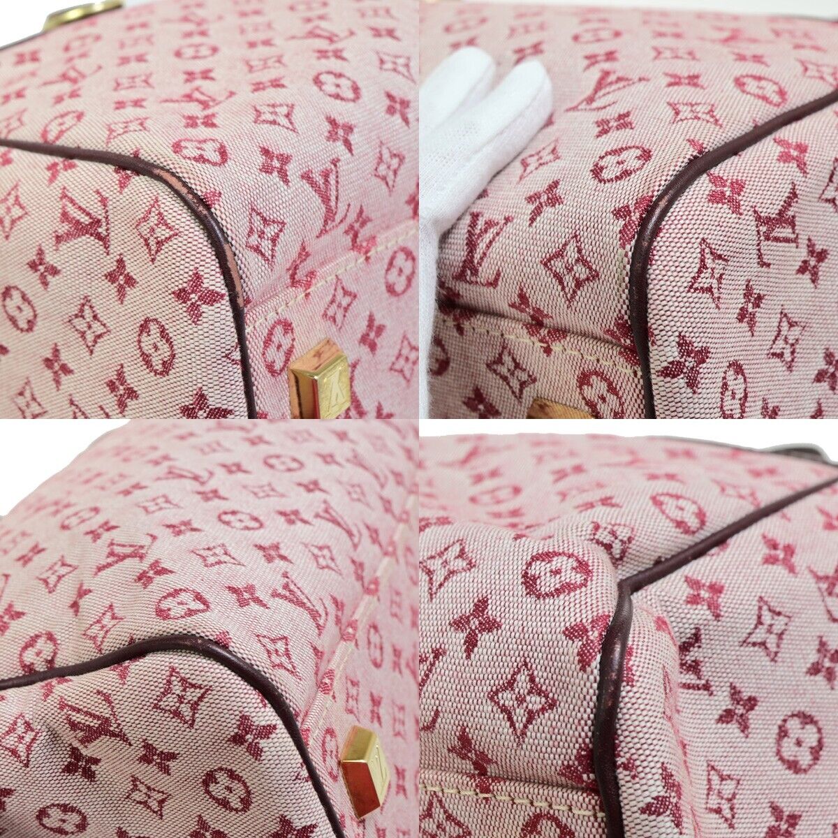 Louis Vuitton Joséphine Pink Canvas Hand Bag