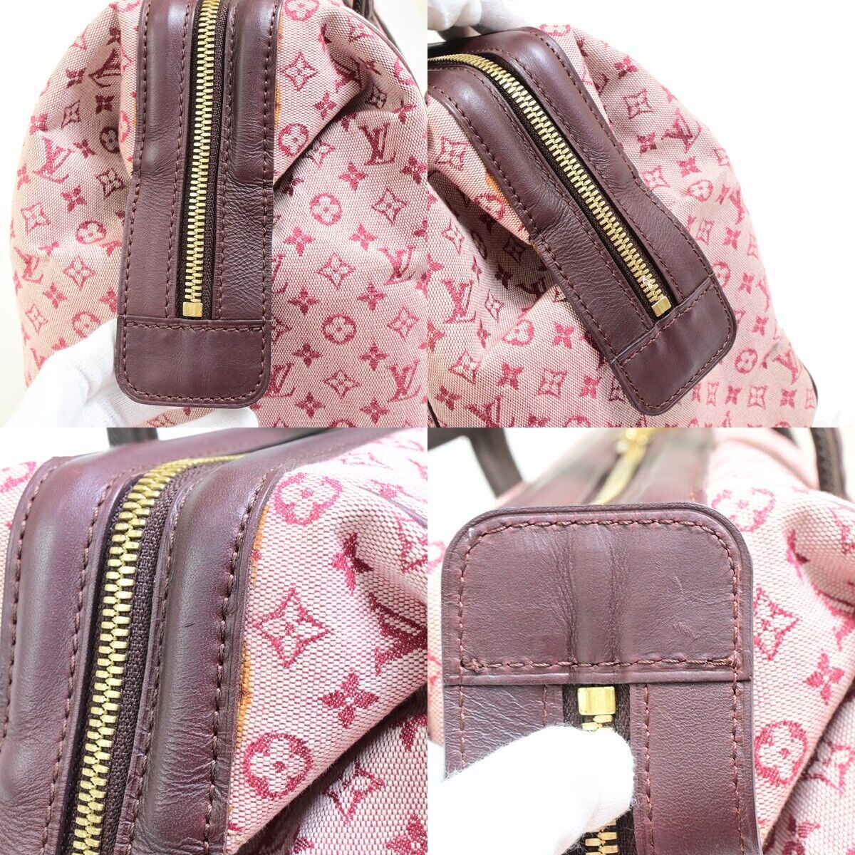 Louis Vuitton Joséphine Pink Canvas Hand Bag