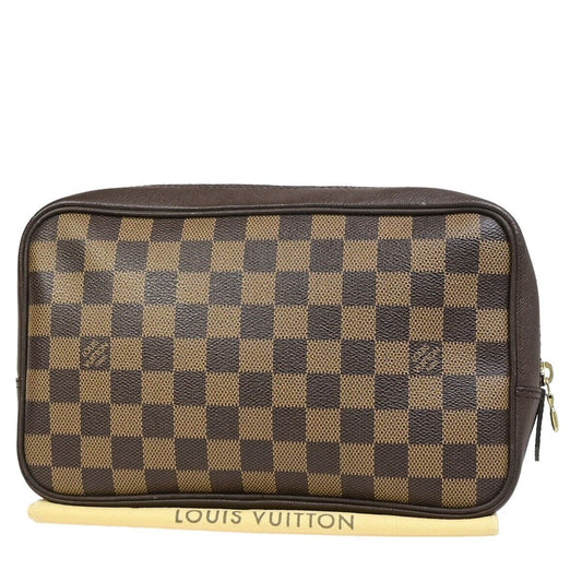 Louis Vuitton Trousse de Toilette Brown Canvas Clutch Bag